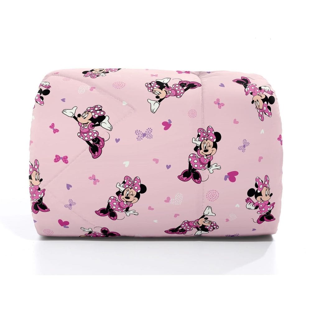 Edredom Solteiro Infantil Disney Minnie Dance 160x240cm