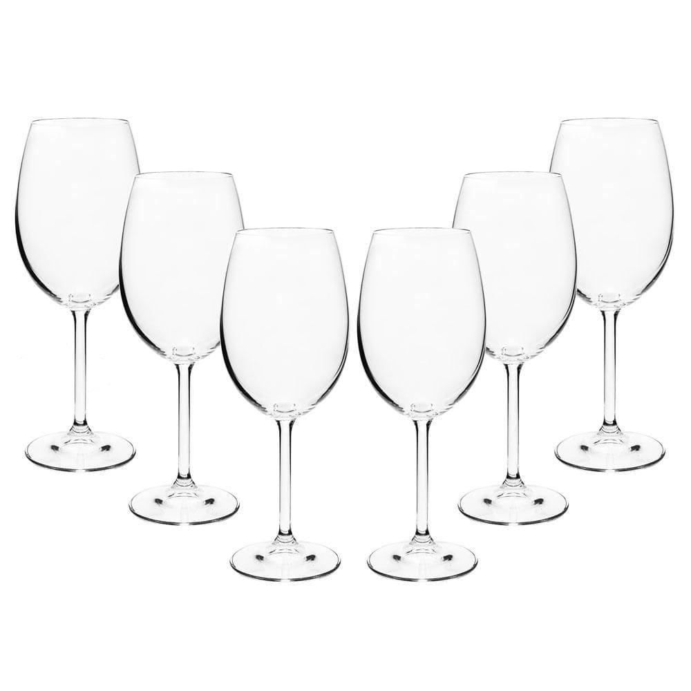 Jogo De 6 Taças De Cristal Para Vinho Tinto 450Ml - Bohemia