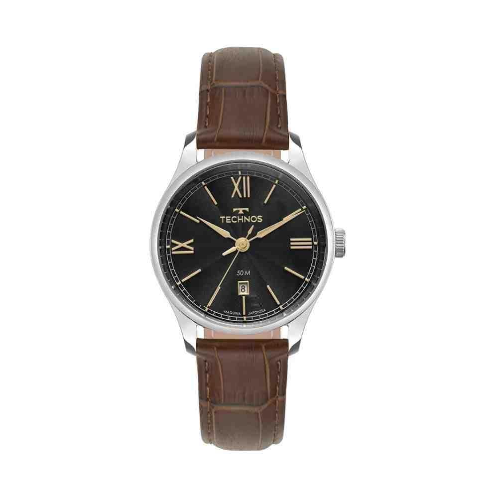 Relógios Technos Executive Prata/Marrom Masculino 2115Twy/0P