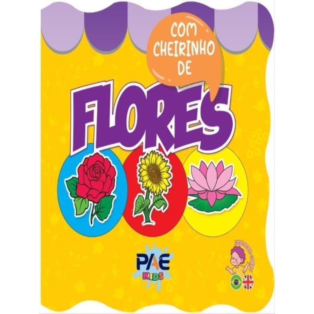 Livro De Banho Com Cheirinho - Flores