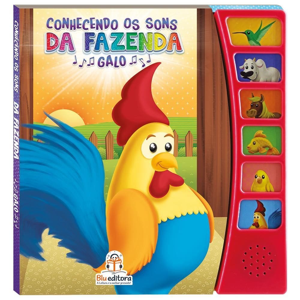 Livro Sonoro da Fazenda: Galo - 12 Páginas