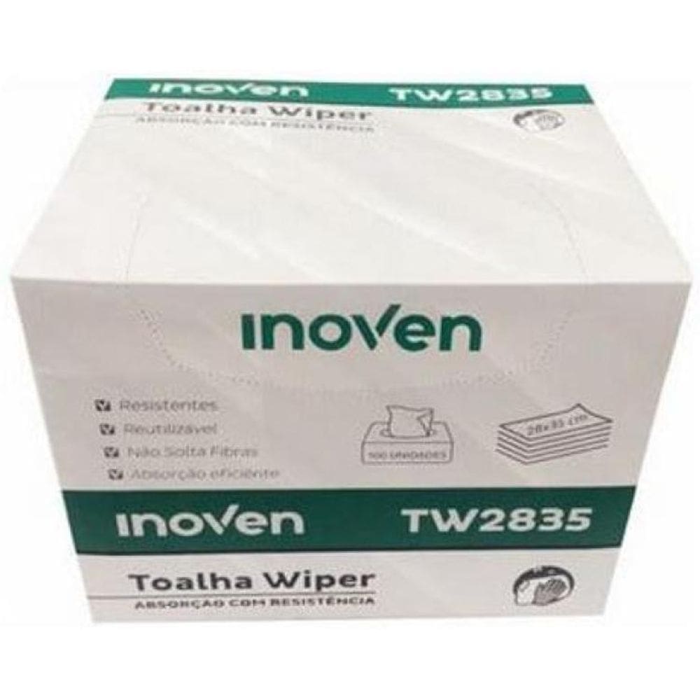Toalha Wiper Descartável Tw2835 28X35Cm 60G C/100 Inoven