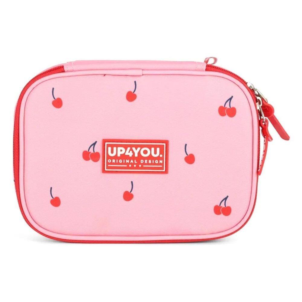 Estojo Box Escolar Up4you Cereja Rosa Luxcel
