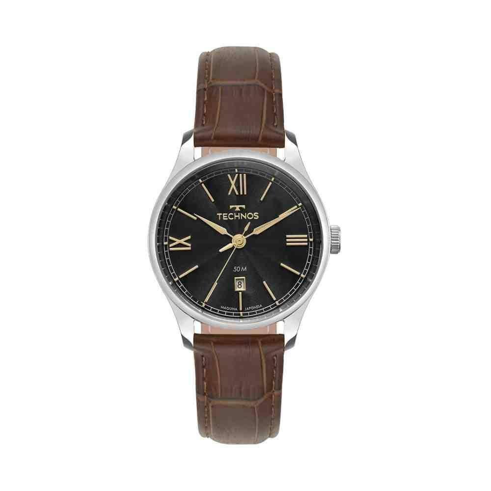Relógios Technos Executive Prata/Marrom Masculino 2115Twy/0P