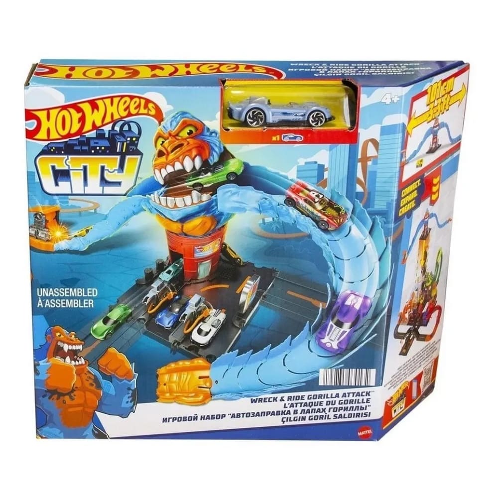 Pista Hot Wheels City Gorila Posto Gasolina HDR27 Mattel