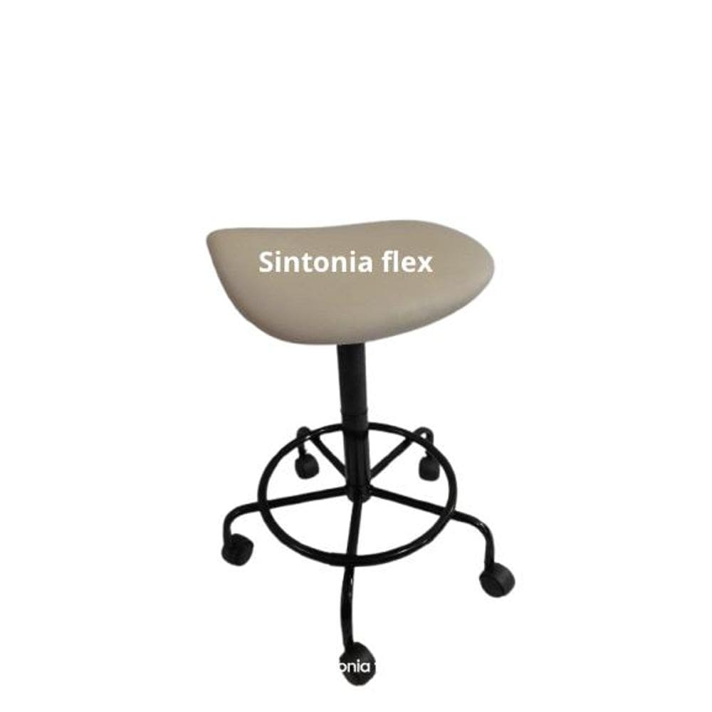 Cadeira mocho sela alta tatoo e cílios 65cm 75cm corano bege