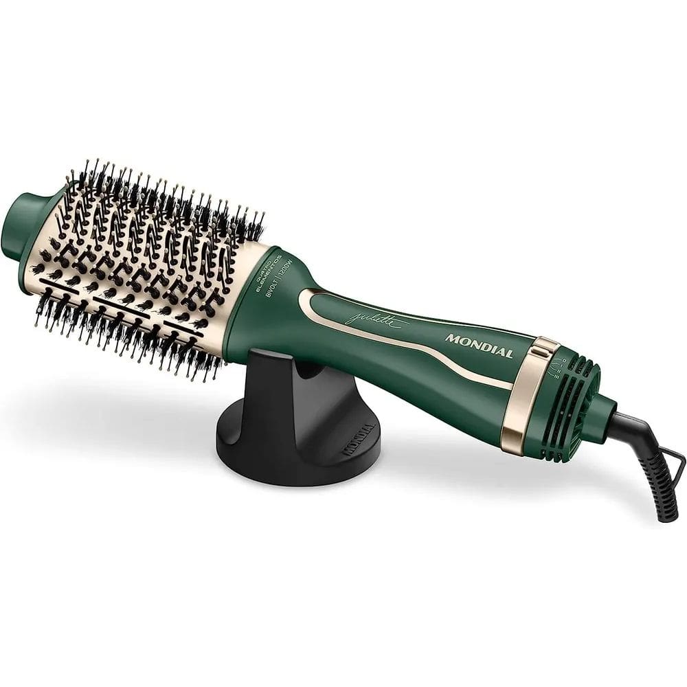 Escova Secadora Mondial By Juliette,ES-JU-02Verde Oliva, 1300W, Bivolt