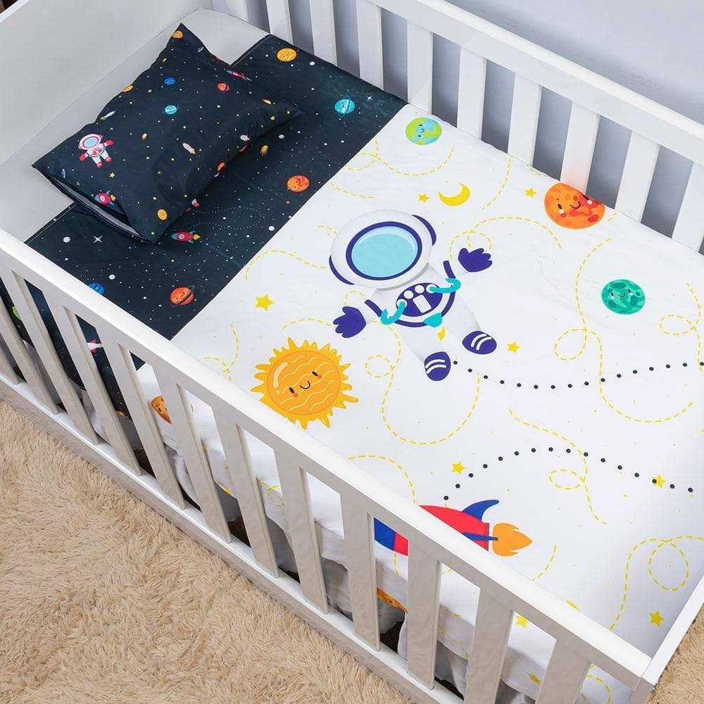 Jogo Lençol Berço 2 Peças Micropercal 200 Fios