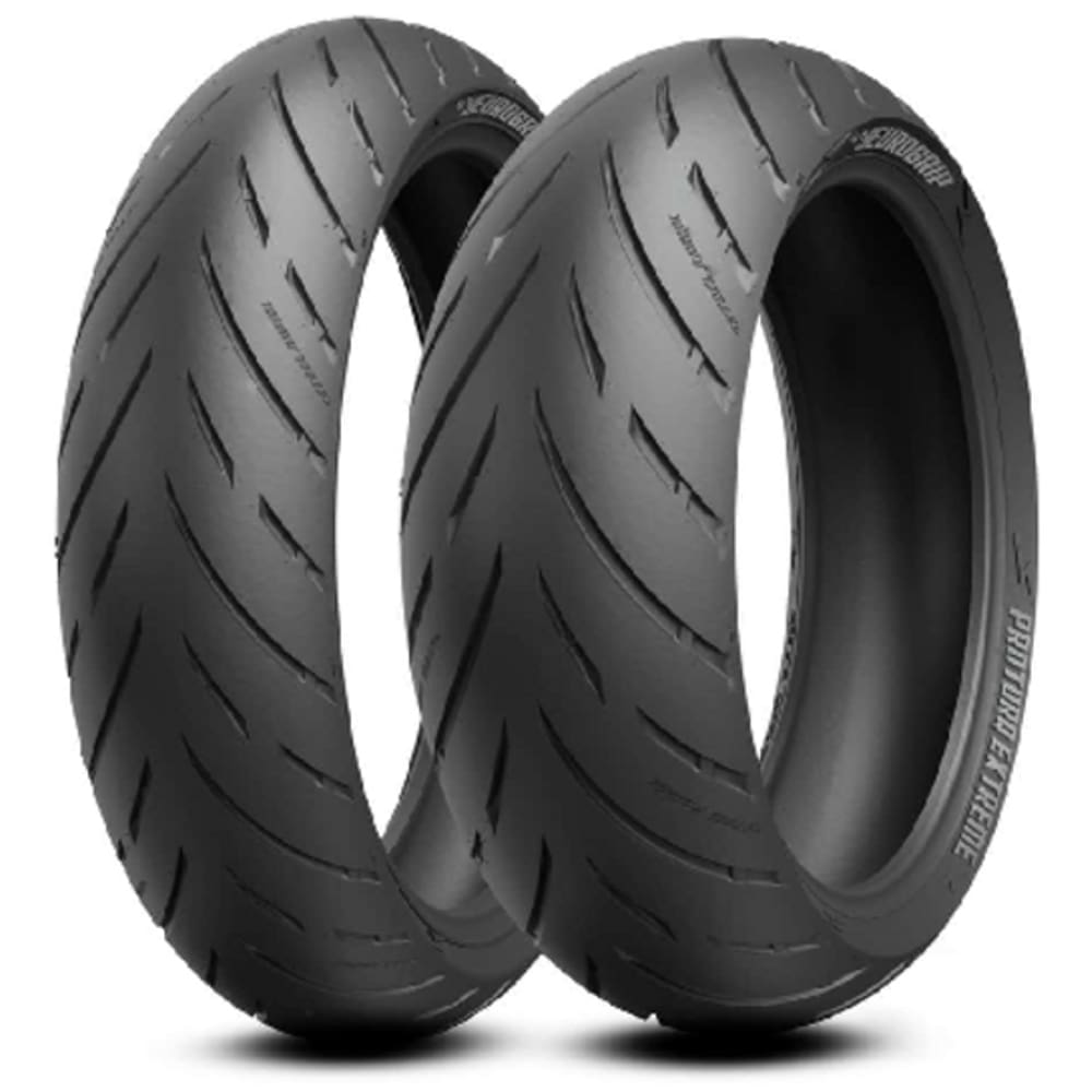 KIT PNEU 110/70-ZR17 + 150/60-ZR17 PROTORQ EXTREME EUROGRIP RADIAL SEM CAMARA G310R CB300F Twister Ninja 300 Z300
