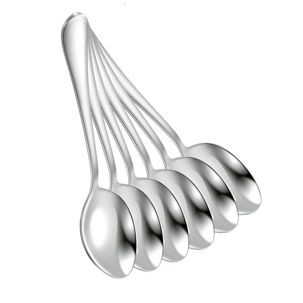 Colher de Aço Inox 20cm MONALIZA | Jogo C/ 6 Unidades Refeição Jantar