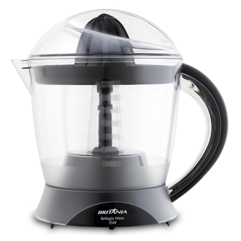Espremedor de Frutas 1.5l Britânia Bellagio Maxx Preto 220V