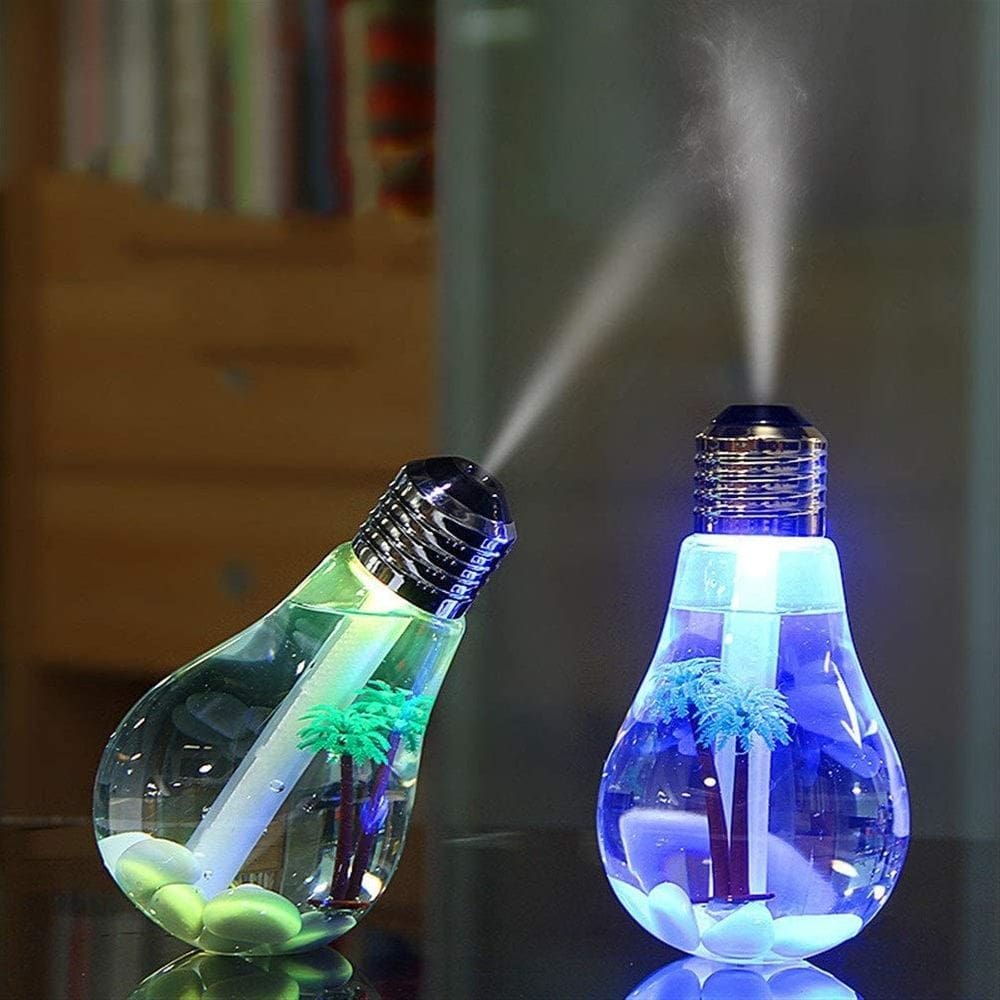 Umidificador e Aromatizador Portátil 7 Cores LED Lâmpada