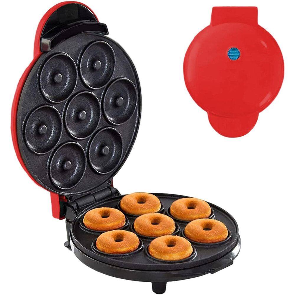 Máquina De Fazer Donuts Elétrica 110V 1000W Com 7 Furos Antiaderente
