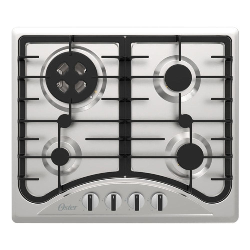Cooktop A Gas 4 Bocas Profissional Inox Bivolt 58x51cm Oster