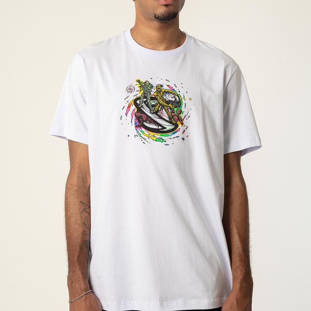 Camiseta Lost Mummy Saturn SM26 Masculina Branco