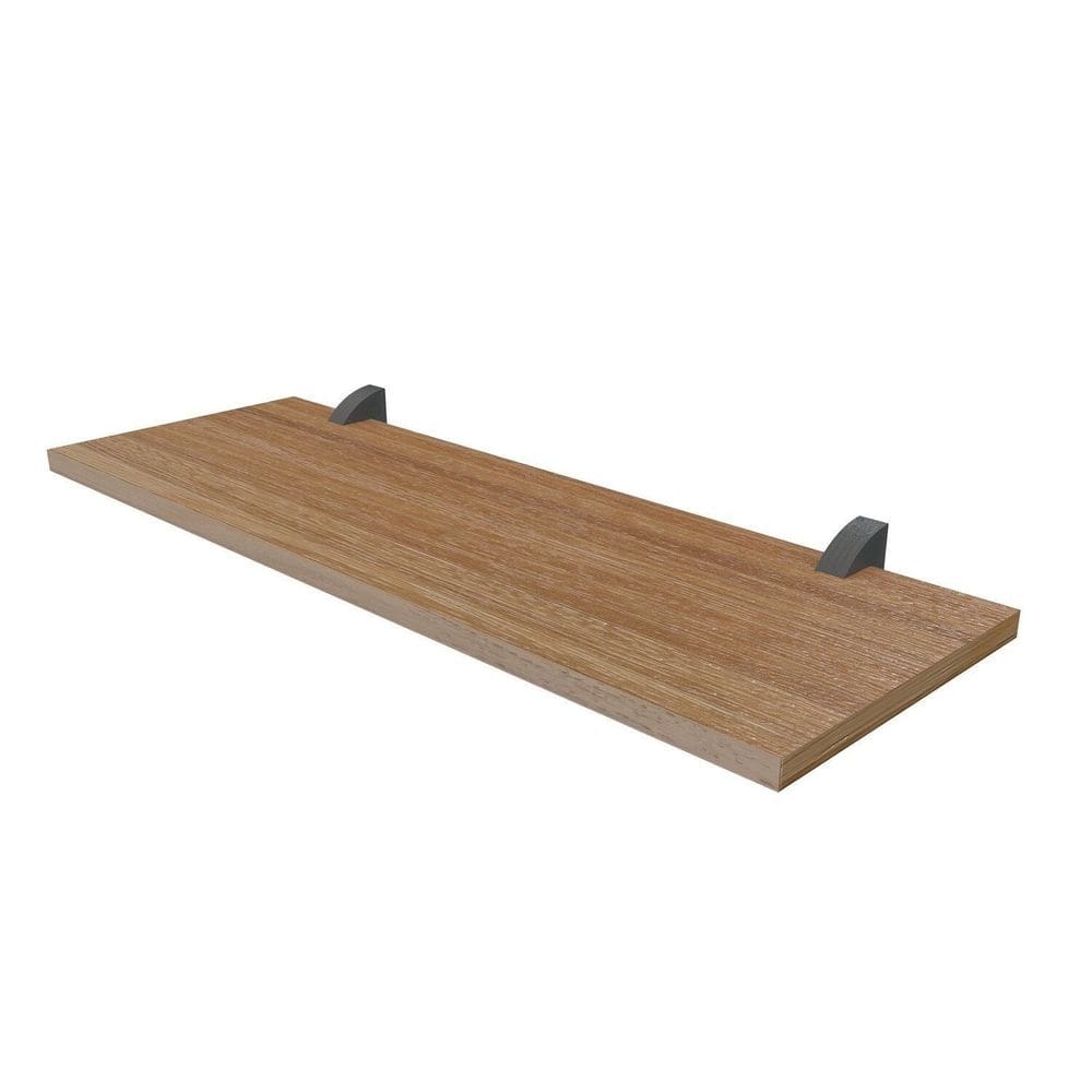 Prateleiras para Quarto Infantil em Mdp com Suporte Clip 7,8cm X 60cm Decore Mel/Preto