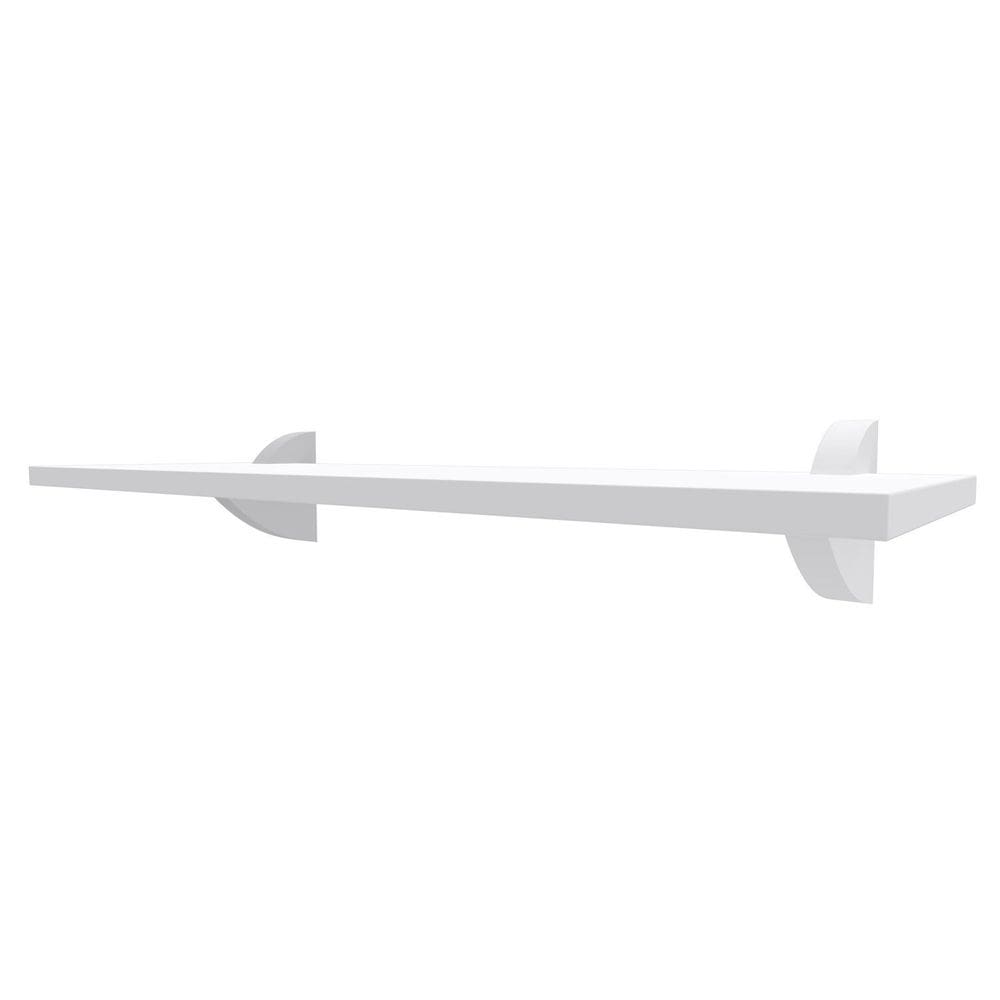 Prateleiras para Quarto Infantil em Mdp com Suporte Clip 7,8cm X 40cm Decore Branco