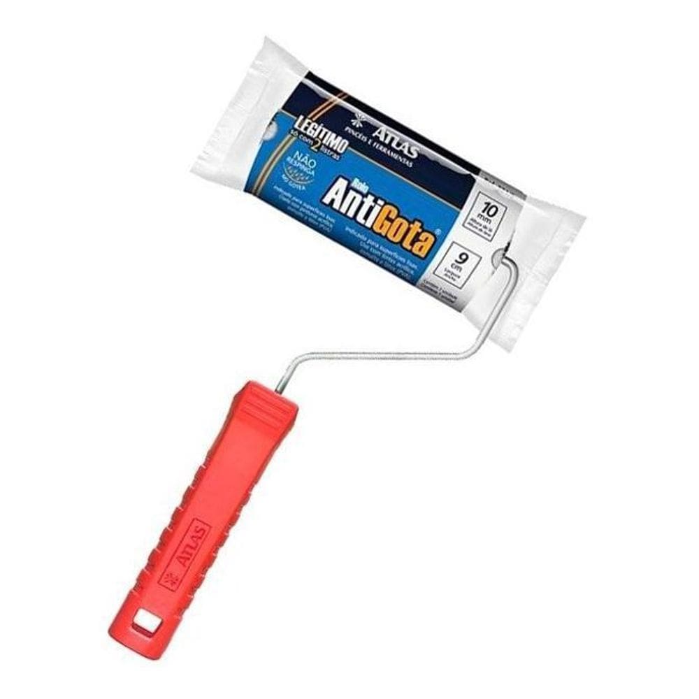 Rolo Antigota Pintura Tinta Latex Acrilica Atlas 9Cm