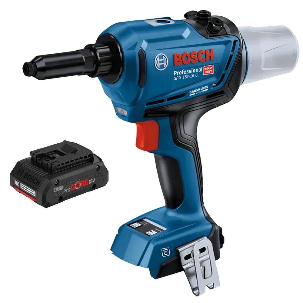 Rebitador à Bateria 18V BRUSHLESS GRG 18V-16C Com Bateria BOSCH