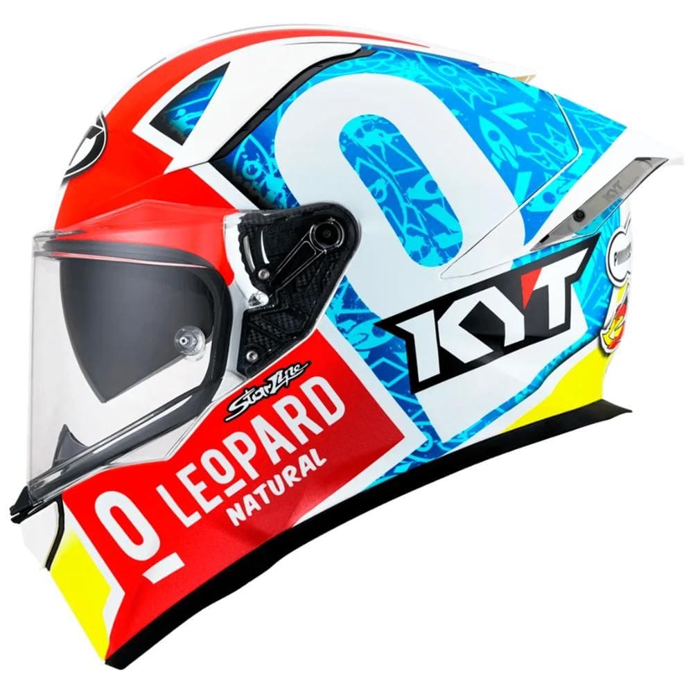 Capacete KYT R2R Foggia Misano Mugello Masia Leopard Moto GP