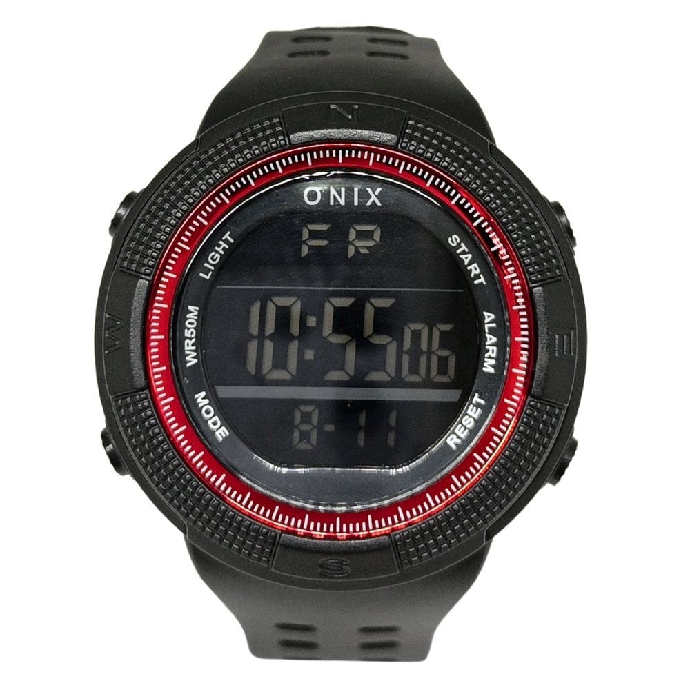 Relógio Masculino Onix Digital IT-396H(0183) Preto e Vermelho