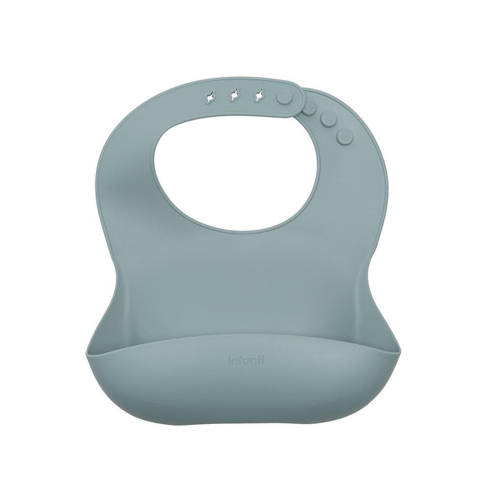 Babador de Silicone Pega Migalhas Azul Piccolo - Infanti