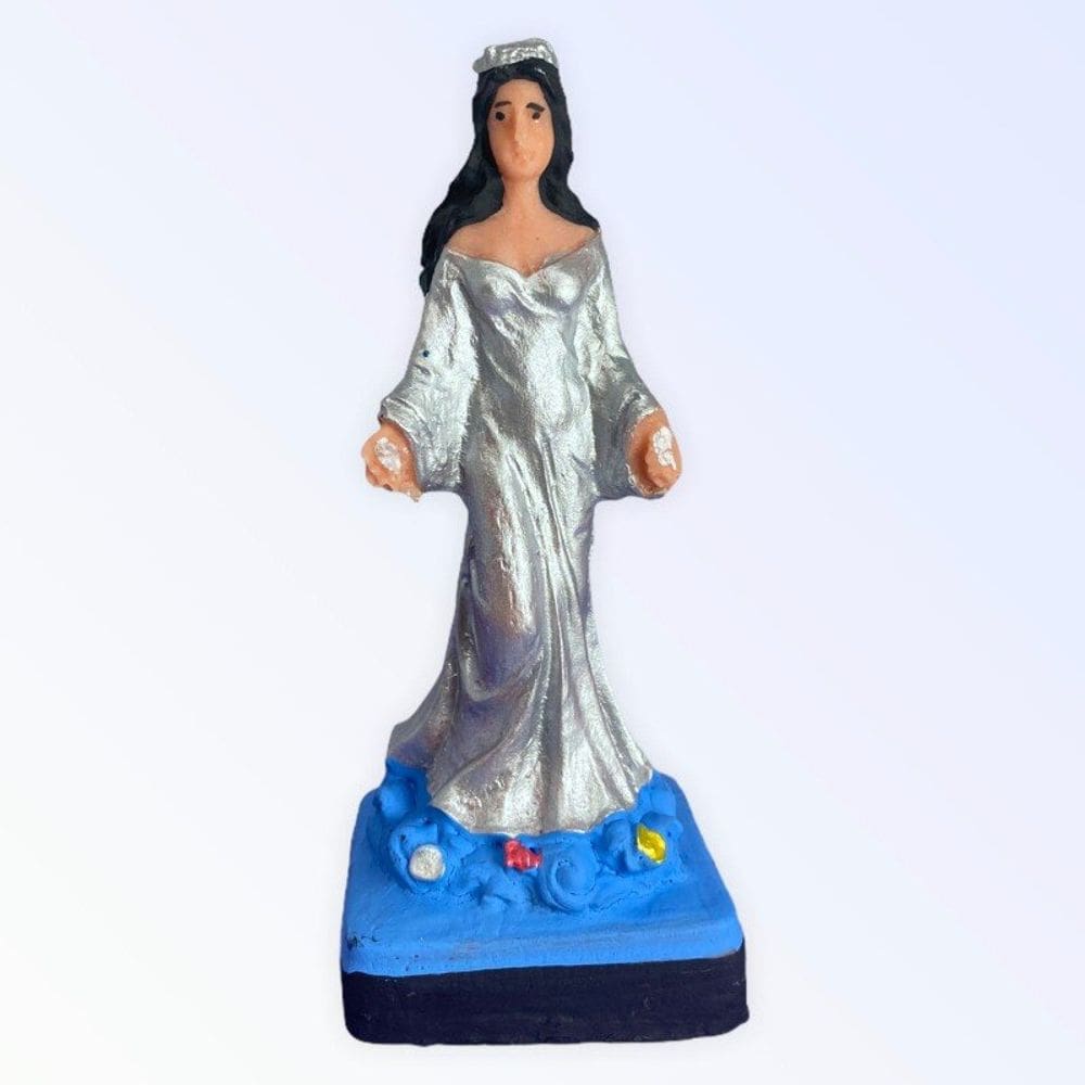 Escultura Orixá Iemanjá em Resina 11cm - Selecione a Cor