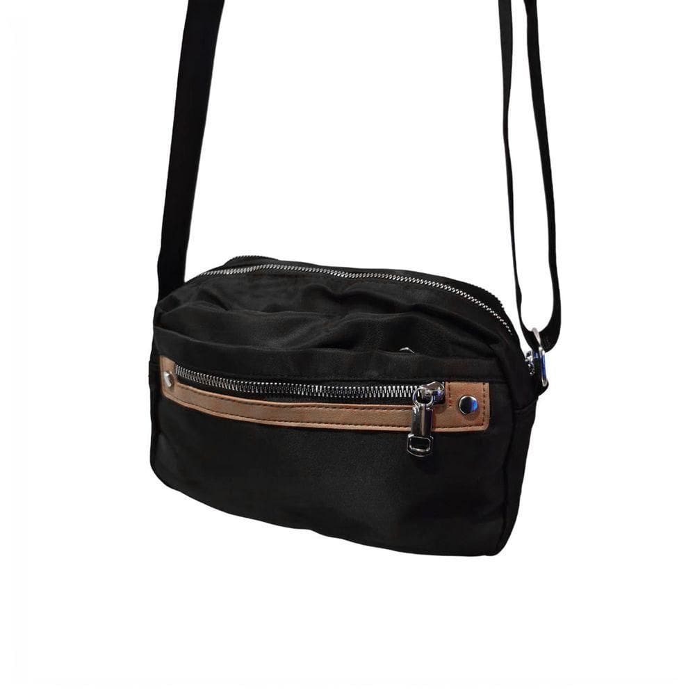 Bolsa Transversal Retangular Alça Ajustável Casual Cor:preta