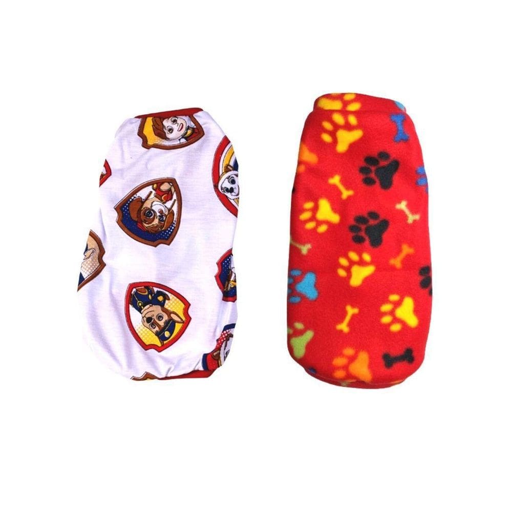 Kit 2 Roupas Para Pet - Pijama Suéter Vermelho