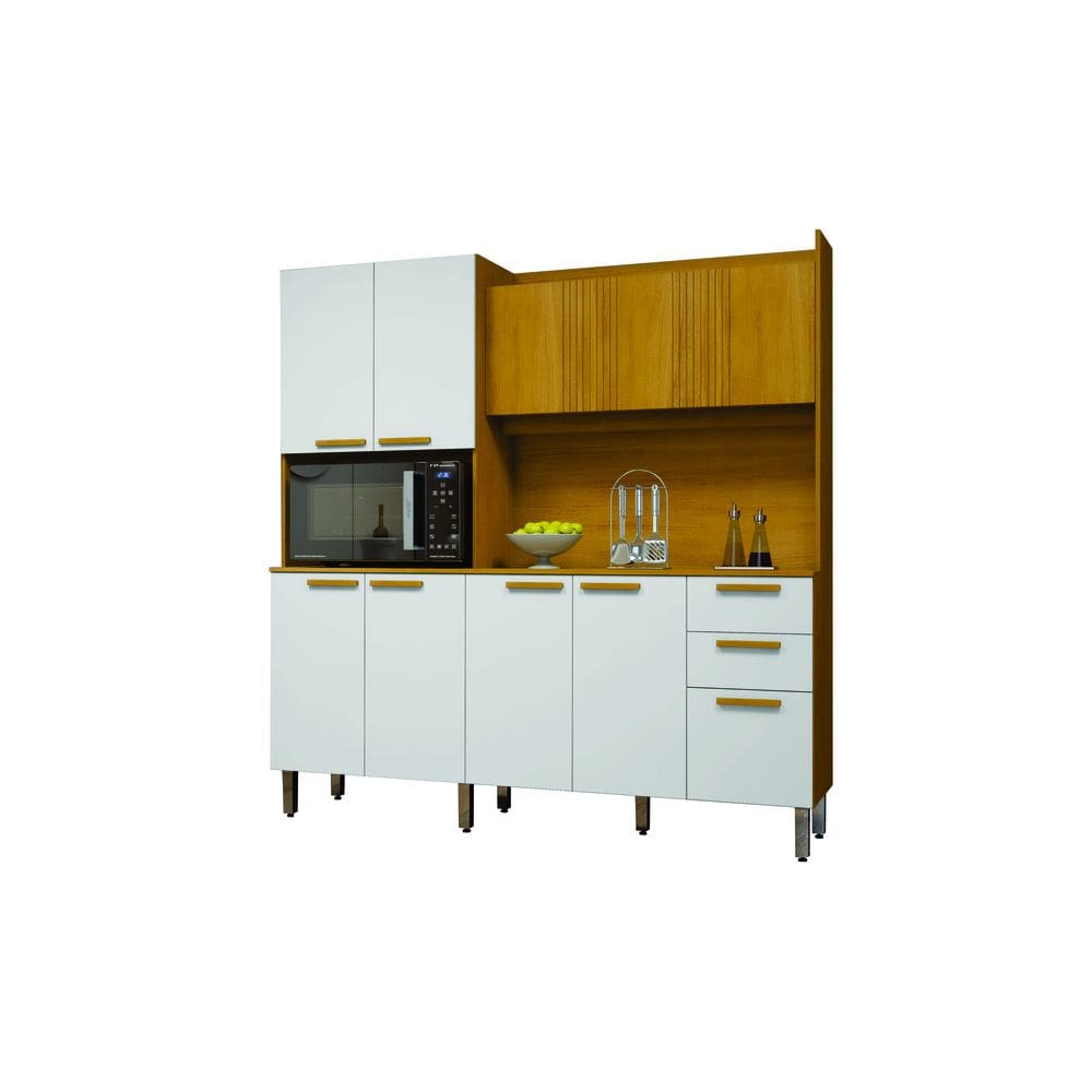 Kit Armário de Cozinha 10 Portas 2 Gavetas Jean - CHF Móveis