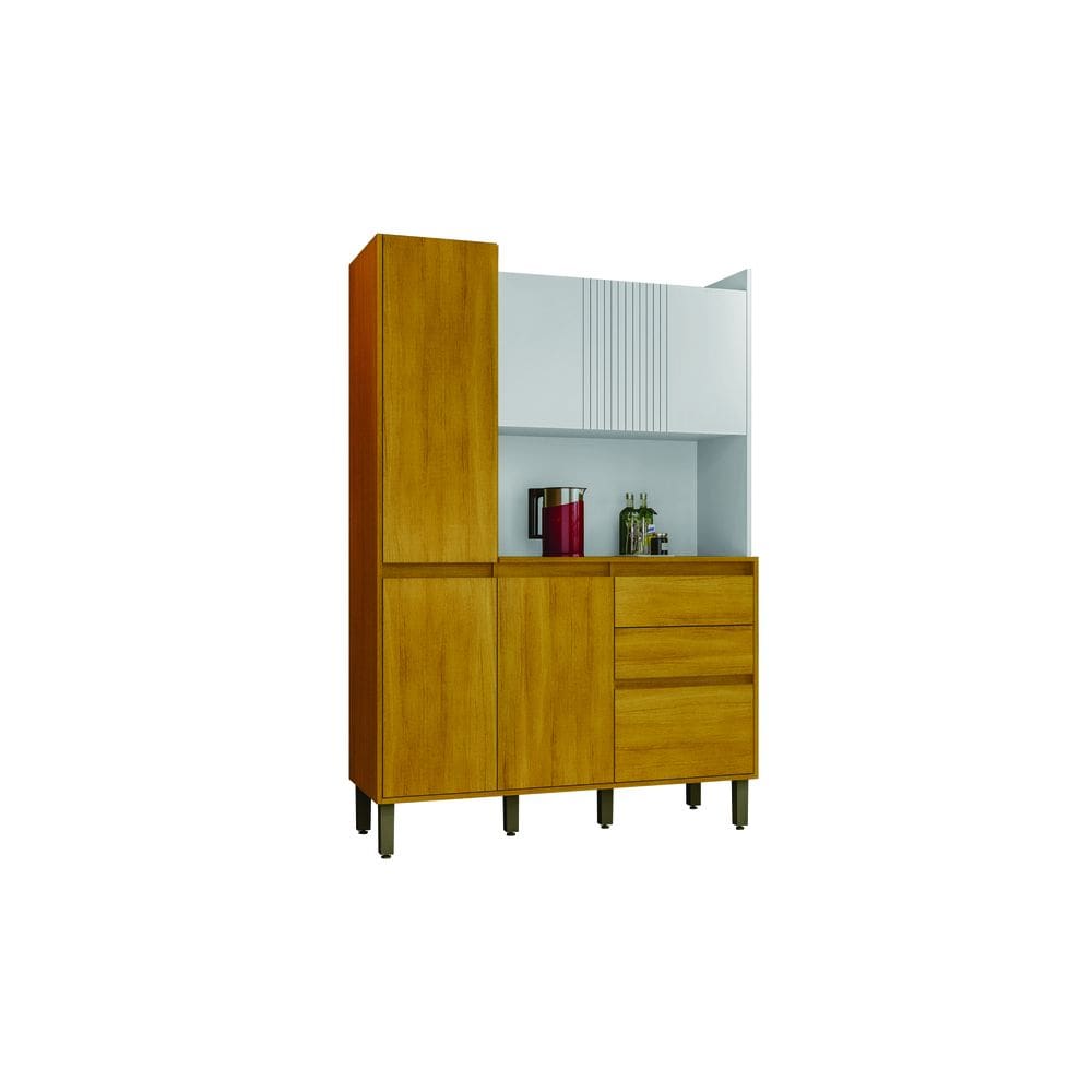 Armário de Cozinha Lucca com 6 Portas e 2 Gavetas - CHF Móveis
