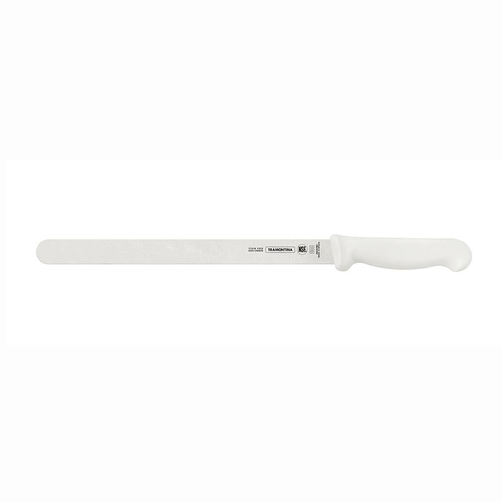 Faca Fiambres Lâmina Inox e Cabo em Polipropileno Branco 12" - Tramontina 24628082