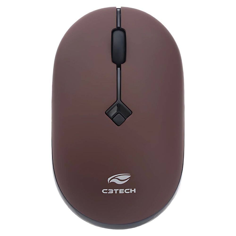Mouse Sem Fio RC Nano, 2.4GHz, 1.600 DPI, M-W60RD, C3Tech, Plug and Play - Vermelho