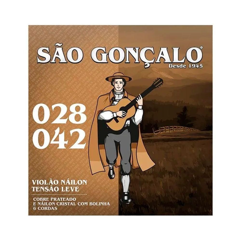 Corda P/ Violão Náilon São Gonçalo Tensão Leve - Ec0445