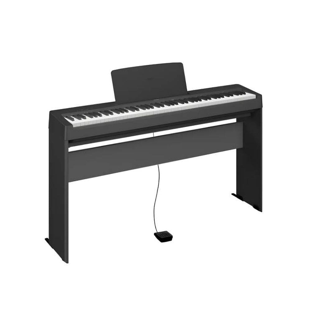 Piano Digital Yamaha P-145 - 88 Teclas GHC Toque Realista + Estante L-100 Yamaha + Pedal Sustein