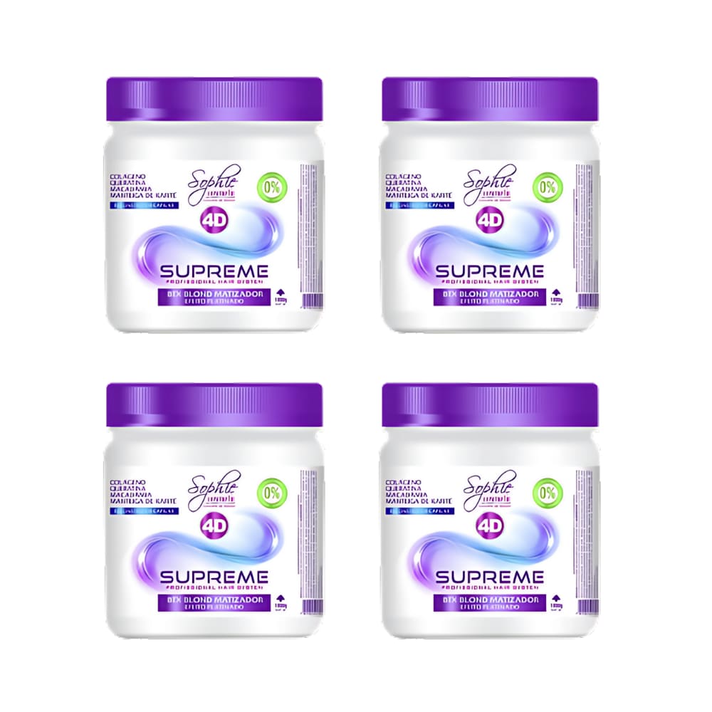KIT 4 Botox 4D Matizador Livre de Formol 0% 1kg Sophie Cosmetic