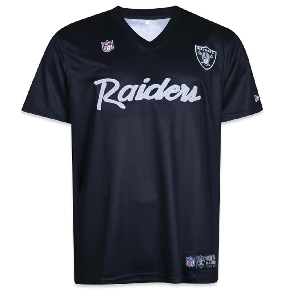 Camiseta New Era Masculina Jersey Nfl Las Vegas Raiders Core