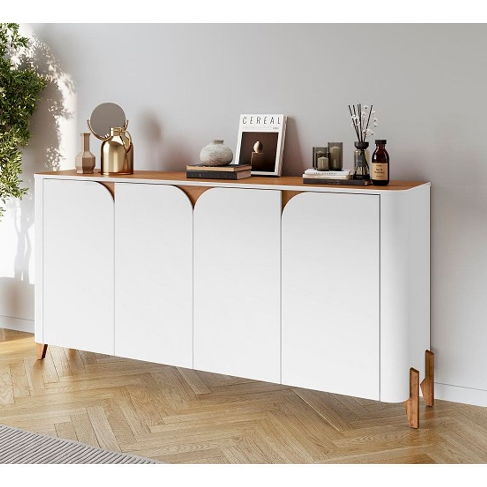 Buffet Memphis Branco/Cedro - Casa D Móveis