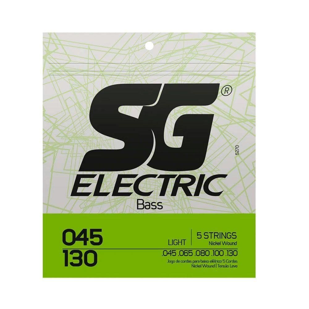 Encordoamento Sg P/ Contrabaixo De 5 Cordas Níquel 45/130 - Ec0458