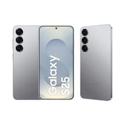 Celular Samsung Galaxy S25 5G, 128GB, 12GB RAM, Câmera Tripla de 50+12+10, Tela Grande de 6.2" - Prata