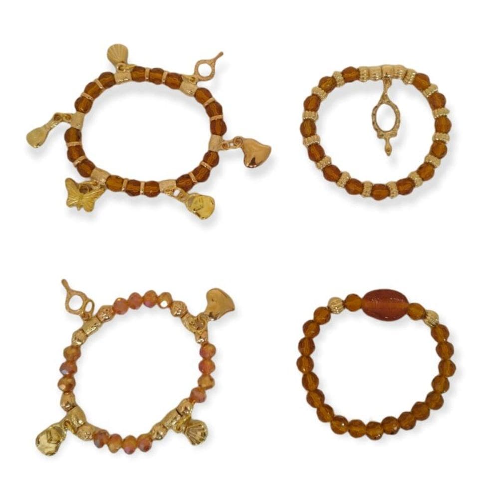 Kit 4 Pulseiras Sorte Umbanda Candomblé - Escolha o Modelo