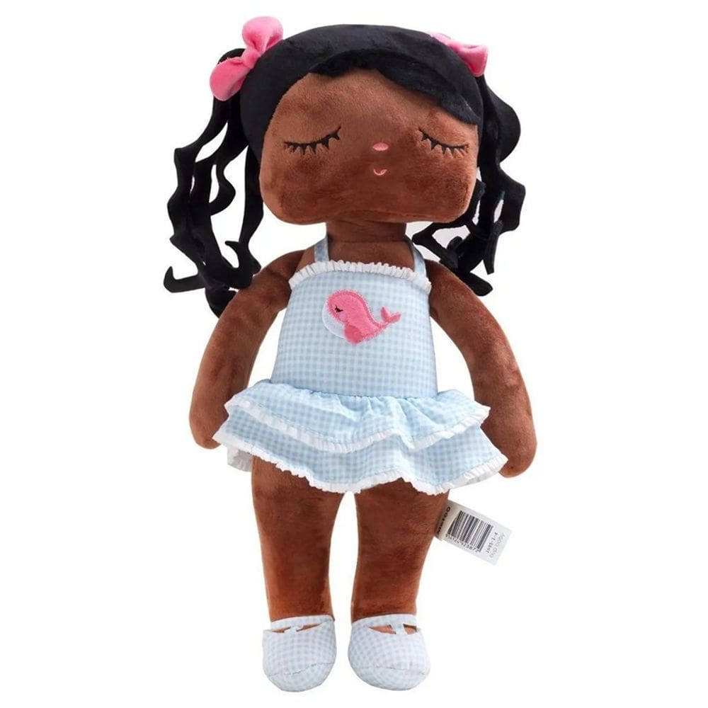 Boneca Angela Poppy Negra 33Cm - Metoo