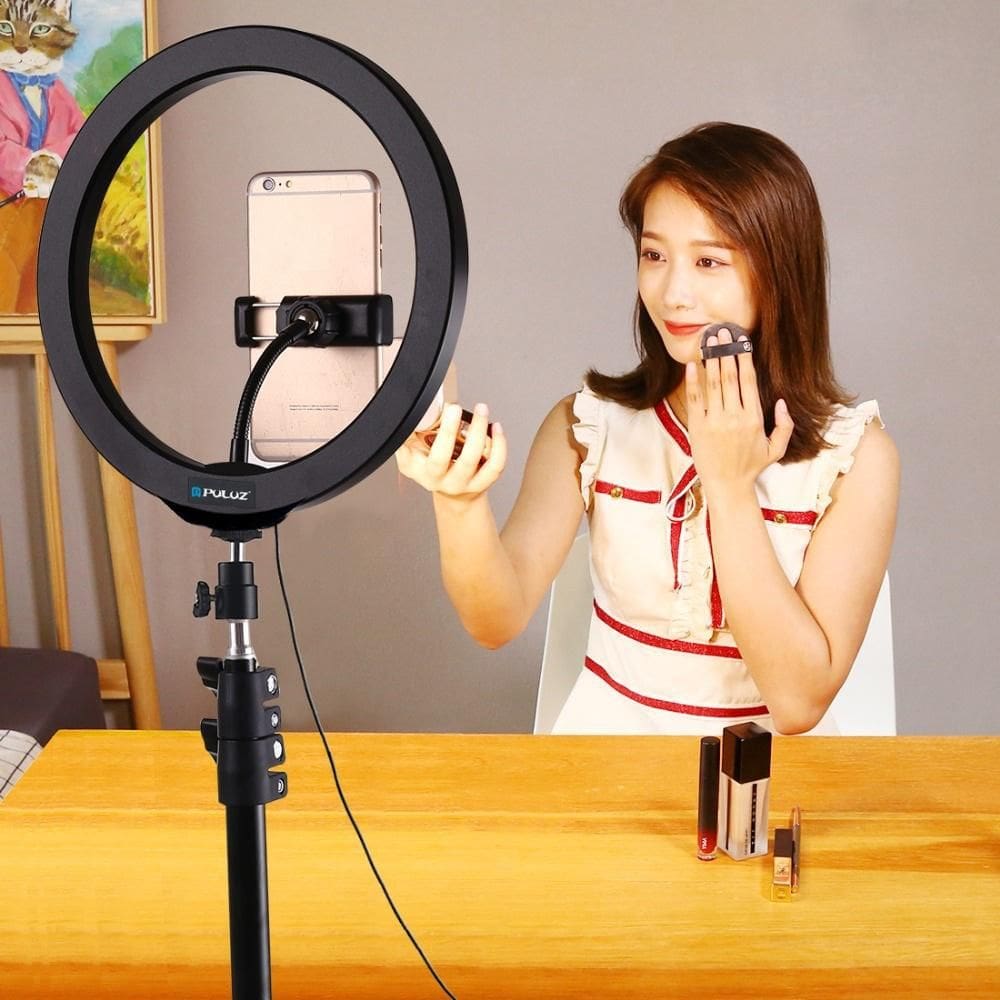 Kit Youtuber Tripé Iluminador Ring Light Suporte Celular