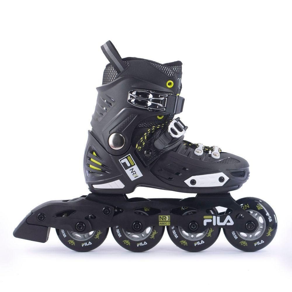 Patins Infantil Profissional Fila Nrk Junior Abec7 P 26 Ao 29 Preto