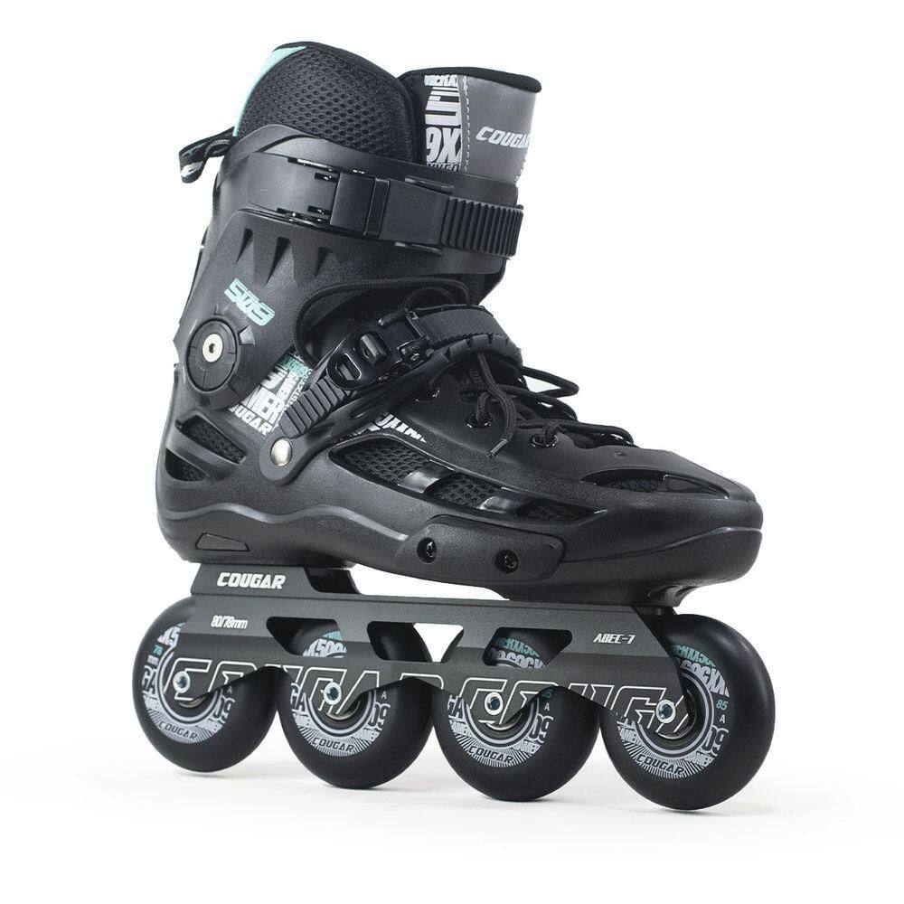 Patins Inline Cougar Mzs509c Abec-9 Rockeado / Flat 40