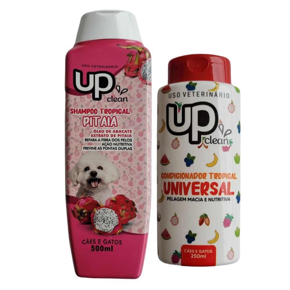 Shampoo Pitaia+ Condicionador Tropical Pet Perfume Up Clean