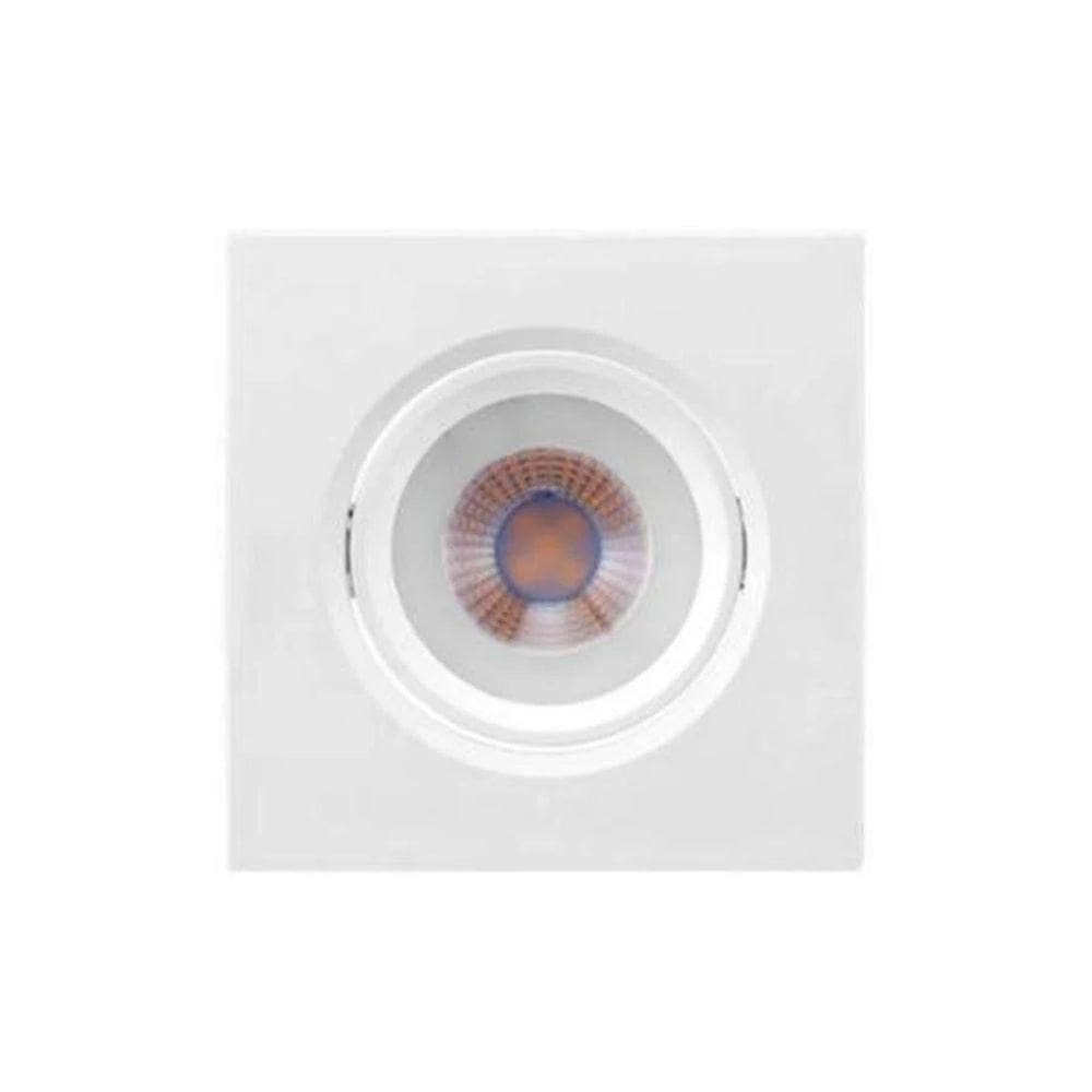Embutido Led Quadrado Completo 5w Amarelo - Brilia