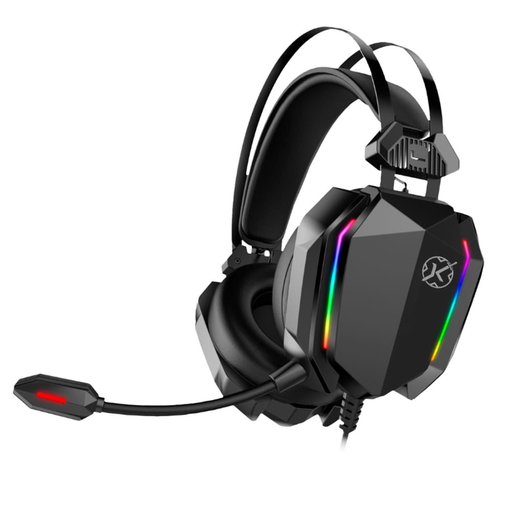 Headset Gamer Kalkan Hugin RGB Preto USB + 3.5mm - KLK00021