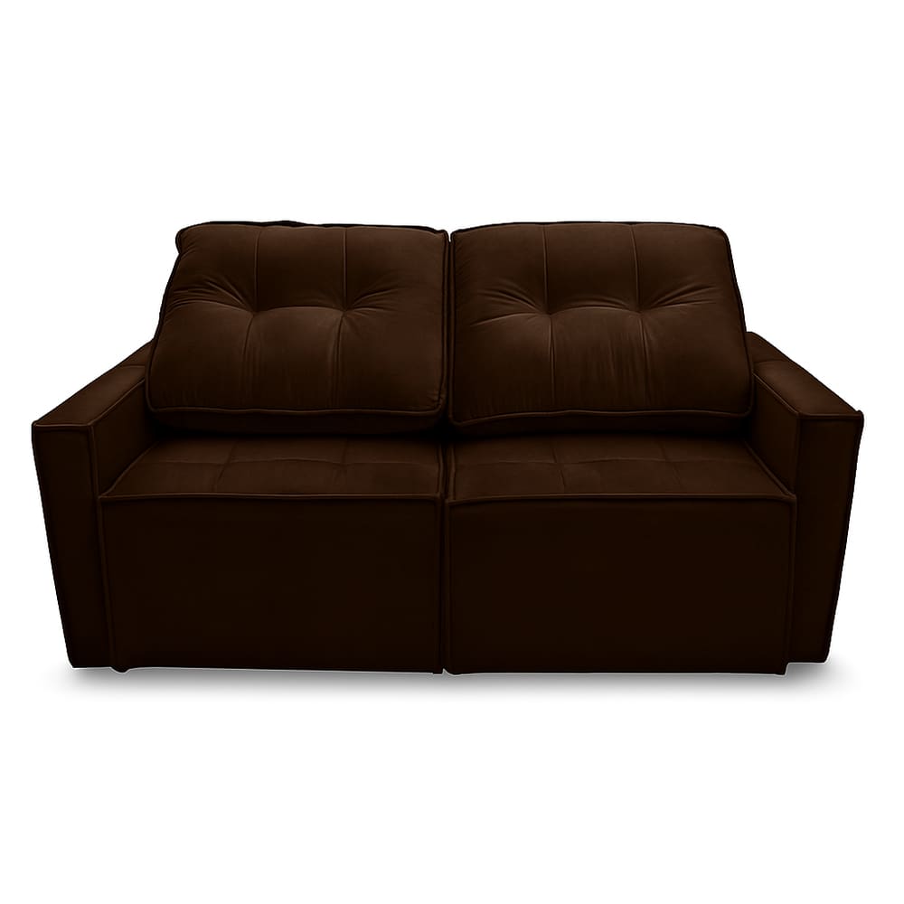 Sofá Retrátil Reclinável 2 Lugares para Sala Suede