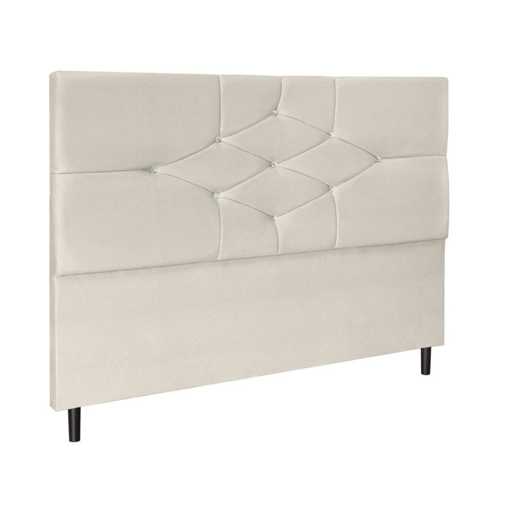 Cabeceira Cama Box Casal 140 cm Virgínia Suede